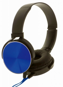 Słuchawki nauszne z mikrofonem REBELTEC Montana RBLSLU00045 (1.2m /3.5 mm (4-pin) wtyk/Czarno-niebieski)