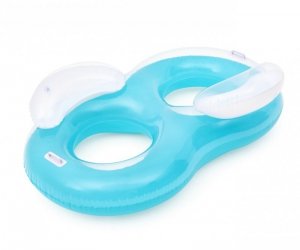 Bestway 43009 Koło do pływania podwójne Cool Comfort Niebieskie 1.88m x 1.17m
