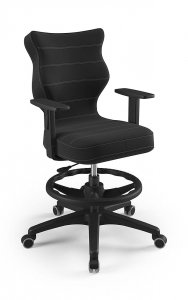 Krzesło młodzieżowe Entelo - Duo czarny Velvet 24 rozmiar 5 WK+P