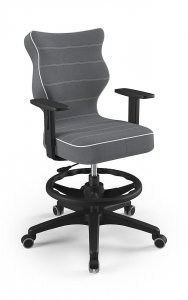 Krzesło młodzieżowe Entelo - Duo czarny Velvet 03 rozmiar 5 WK+P