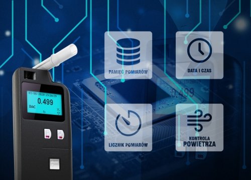 Alkomat Alkohit X100 w skrzyneczce aluminiowej