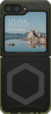 UAG Plyo Pro - obudowa ochronna do Samsung Galaxy Flip 5 z wbudowanym modułem magnetycznym (olive-space grey)