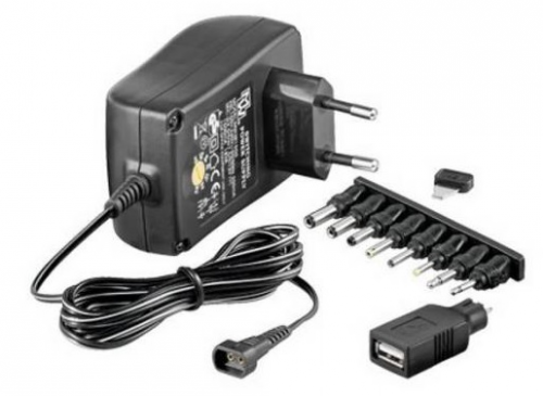 301948 18 W Zasilacz sieciowy TECHLY 18W  Multipin 3V