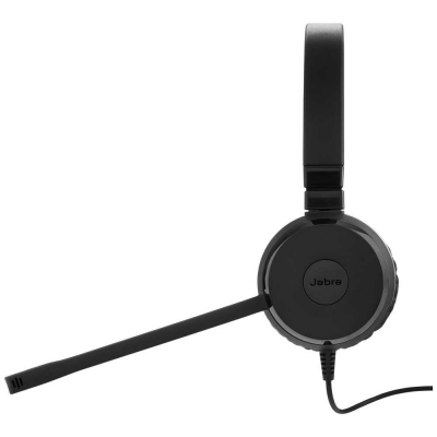 Słuchawki nauszne z mikrofonem JABRA Evolve 20SE (1.2m /Przewodowe wtyk/Czarny)