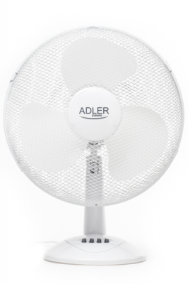 Wentylator biurkowy ADLER 40cm AD 7304 Biało-szary