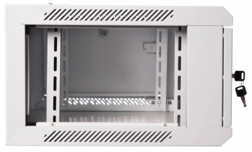 Szafa krosowa wisząca n/dz 19&quot; 4U S/600 G/450 szary, drzwi       metalowe, zdejmowane panele boczne