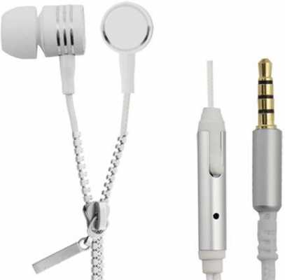 Słuchawki douszne z mikrofonem ESPERANZA EH161W ZIPPER (1.2m /3.5 mm wtyk/Biały)