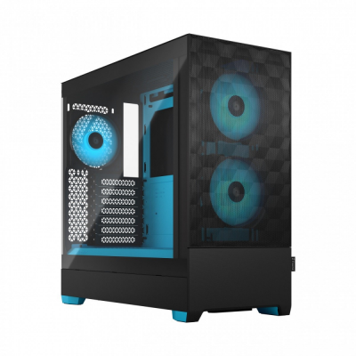 Obudowa FRACTAL Pop Air TG Clear Tint RGB Cyan Core