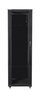 Szafa jednosekcyjna, zamykana na zamek Lanberg FF01-6642-12B (42U; 19&#039;&#039;; 2050mm / 600mm / 600 mm; stojąca; Pełne, Szkl