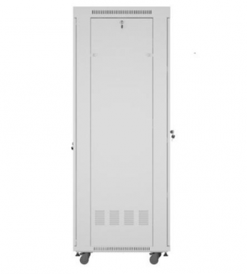 SZAFA INSTALACYJNA RACK STOJĄCA 19&quot; 42U 600X800 SZARA DRZWI SZKLANE LCD LANBERG (FLAT PACK) V2