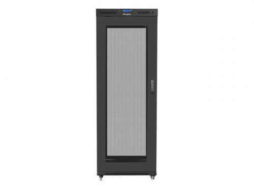 SZAFA INSTALACYJNA RACK STOJĄCA 19&quot; 42U 800X1000 CZARNA DRZWI PERFOROWANE LCD LANBERG (FLAT PACK)