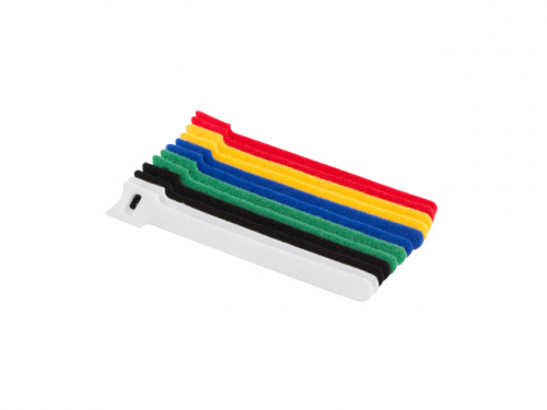 Organizer kabli - rzep 12mm x 15cm multicolor 12 sztuk