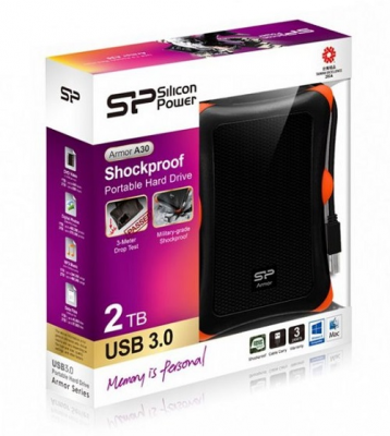 Dysk zewnętrzny HDD SILICON POWER Armor A30 (2TB /Czarny )