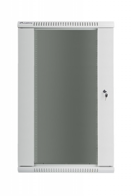 Szafa instalacyjna wisząca 19&#039;&#039; 22U 600X450mm szara (drzwi       szklane)