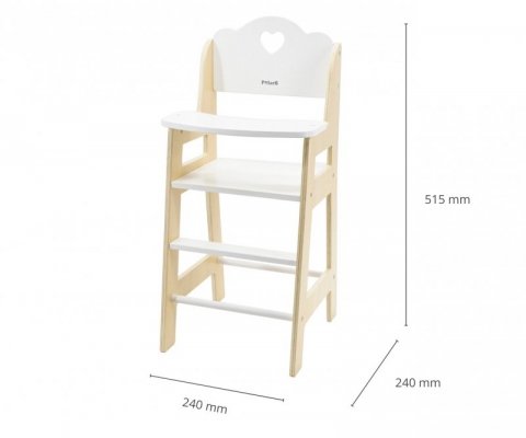 Viga 44237 PolarB Drewniane Krzesełko dla lalek