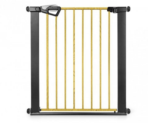 Milly Mally Bramka zabezpieczająca Barierka na schody z rozszerzeniami Guardy 104 Black Natural