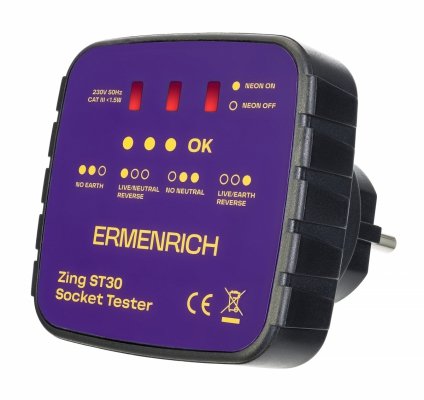 Tester do gniazd sieciowych Ermenrich Zing ST30