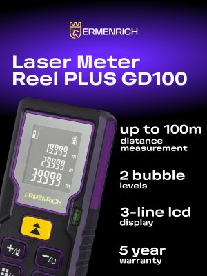 Miernik laserowy Ermenrich Reel PLUS GD100