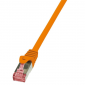 LOGILINK S/FTP Cat.6a 2 m Pomarańczowy 2 Patchcord 