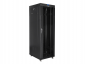 SZAFA INSTALACYJNA RACK STOJĄCA 19 37U 600X800 CZARNA DRZWI SZKLANE LCD LANBERG (FLAT PACK) 