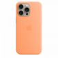 Etui silikonowe z MagSafe do iPhonea 15 Pro Max - pomarańczowy sorbet 