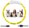 Świecąca obroża led 70 cm regulowana 3 tryby usb