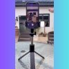 Kij do selfie z lampą statyw pilot bluetooth