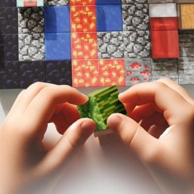 Klocki magnetyczne sześciany 27 sztuk + 4 figurki + worek