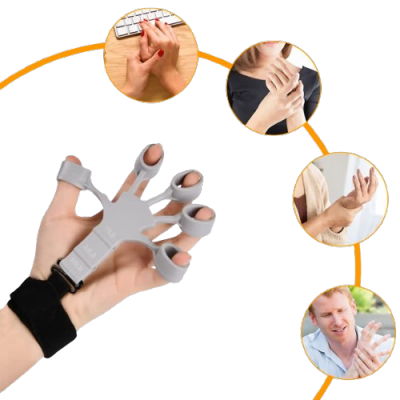 Finger gripper trainer do ćwiczenia palców rąk szary