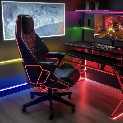 Taśma LED neonowa RGB+IC 5m z pilotem