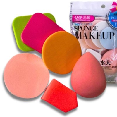 Gąbeczki do podkładu makijażu 6 sztuk