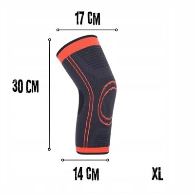 Stabilizator kolana XL orange - orteza opaska uciskowa