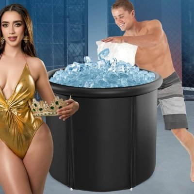 Wanna beczka do morsowania 320L – składana, przenośna, XXL