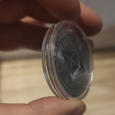 Etherum moneta kolekcjonerska dekoracyjna