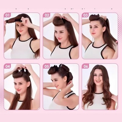 Wałki do kręcenia włosów bez ciepła – zestaw 3 sztuk loki fale