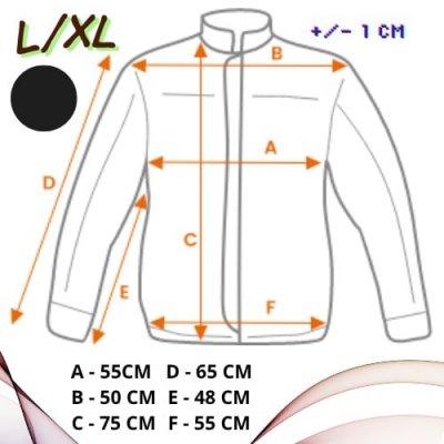 Męska kurtka przejściowa czarna pikowana L/XL bez kaptura