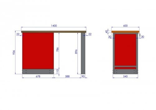 Stół warsztatowy – TK-32-01