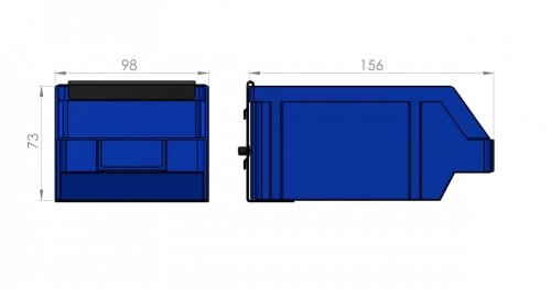 Zawieszka na pojemnik P2 98 x 156 x 73 ZW-P2