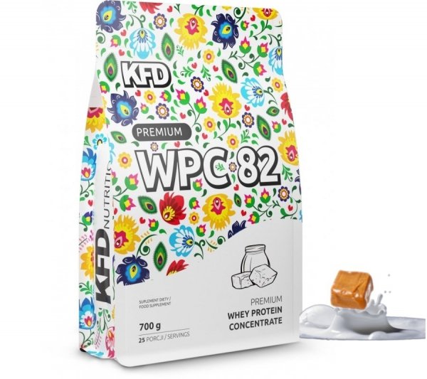 Białko KFD Premium WPC 82 700 g Karmelowo- Mleczne