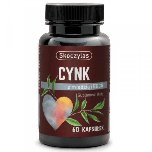 Cynk, Miedź i Ekstrakt z Zielonej Herbaty (EGCG) Skoczylas 60 kaps.