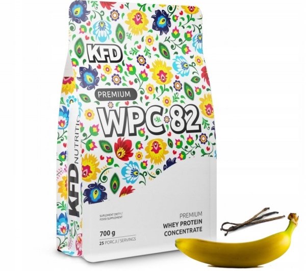 Białko KFD Premium WPC 82 700 g Waniliowo-Bananowe
