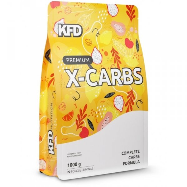 KFD Premium X-Carbs 1000 g Truskawka-Poziomka