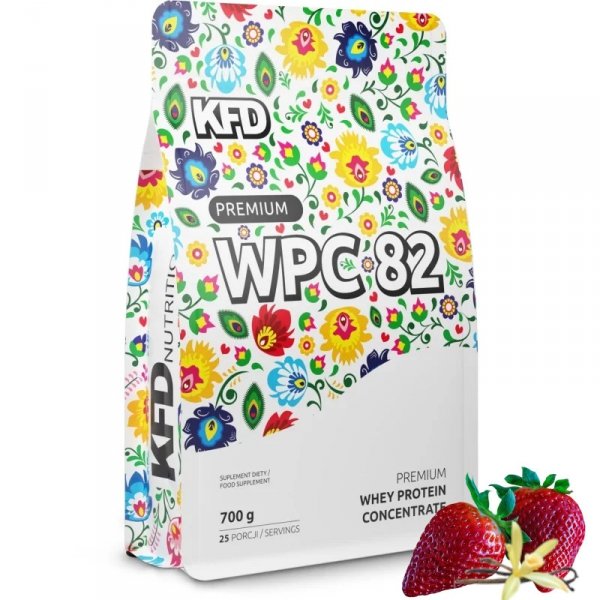 Białko KFD Premium WPC 82 700 g Wanilia -Truskawka