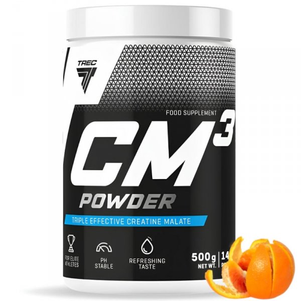 Kreatyna Trec CM3 powder 500g Pomarańcza