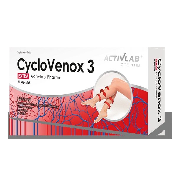Activlab CycloVenox 3 Extra na krążenie w nogach 60 kaps.