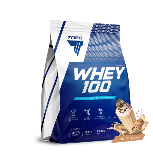 Białko Trec Whey 100 700g Cookies Cream - Ciasteczkowe