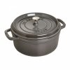 Garnek żeliwny Okrągły 3.8l Grafitowy La Cocotte Staub