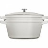 Zestaw 2 Naczyń + Pokrywka 24 Cm Truflowy Staub
