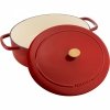Garnek żeliwny Owalny 6.5l Czerwony Bellamonte Ballarini