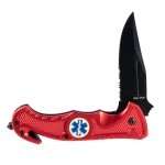 Nóż Mil-Tec Rescue ratowniczy czerwony